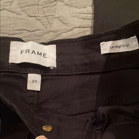 FRAME Denim Le High Straight in Film Noir size 27 - Picture 10 of 15